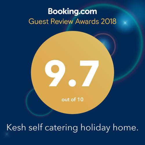 a sign that reads cash self catering holiday home at Kesh self catering holiday home. in Kesh