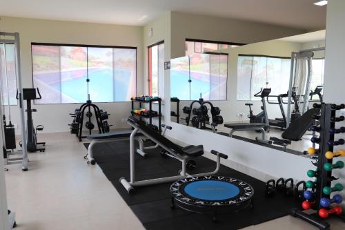 Fitness centrum a/nebo fitness zařízení v ubytování Escarpas resort