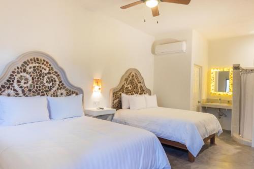 Paraiso Azul Hotelにあるベッド
