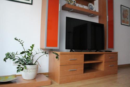 TV a/nebo společenská místnost v ubytování Apartamento Chabela