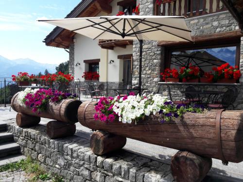 Κήπος έξω από το Affittacamere Le Relais De La Grandze