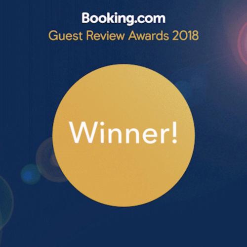 a sign that reads guest review awards at Apartment Krista Tinjan in Tinjan