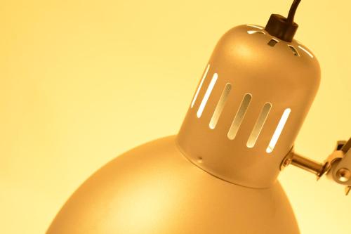 a close up of a metal object with a apple on it at Aparthotel Glovers Court in Preston