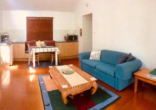 Η κουζίνα ή μικρή κουζίνα στο Byron Beach Cabin