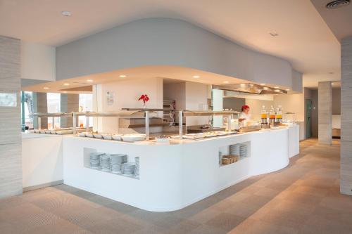 a kitchen with a counter with food on it at Riviera Vista in Playa del Cura