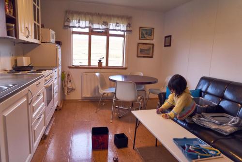Kuchyň nebo kuchyňský kout v ubytování Solvanes Farmholidays