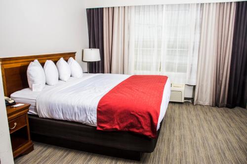 a hotel room with a bed and a window at Country Inn & Suites by Radisson, Winchester, VA in Winchester