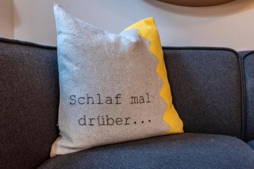 Ein Sitzbereich in der Unterkunft quartier kiel plus