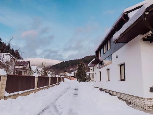Το Apartmány Na Čtvrtích τον χειμώνα