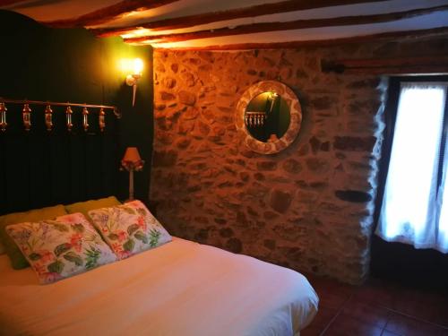 Cama o camas de una habitación en Casa Rural Zaldierna