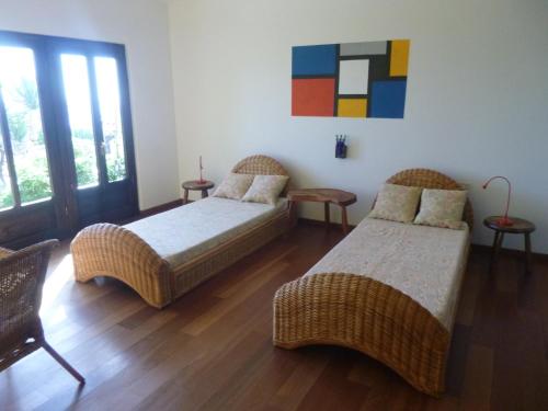 A bed or beds in a room at Casa La Lachita