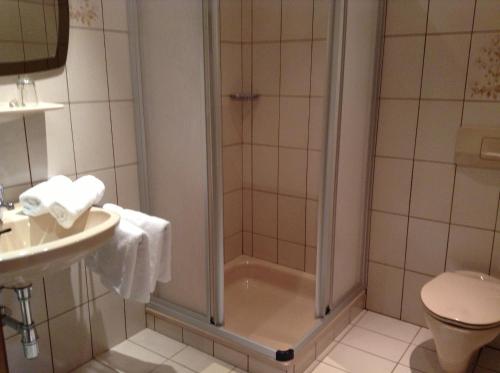 A bathroom at Appartements Basti