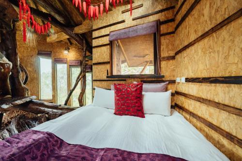 Cama o camas de una habitación en Yunnan Homestaty