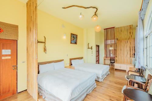 Cama o camas de una habitación en Yunnan Homestaty