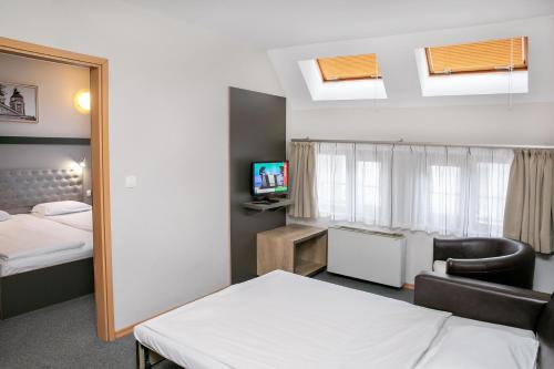 Katil atau katil-katil dalam bilik di Hotel Niky