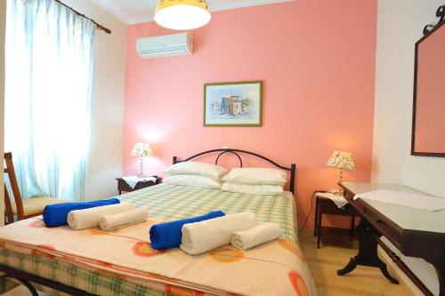 Ένα ή περισσότερα κρεβάτια σε δωμάτιο στο Beach House Varvara