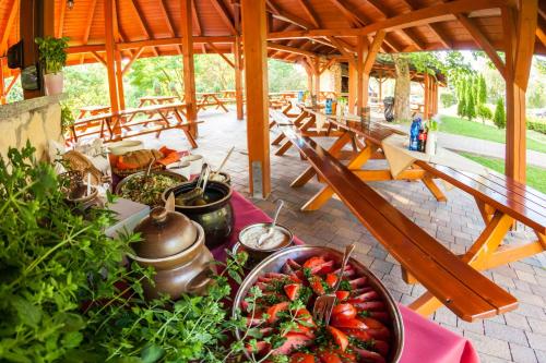 Ein Garten an der Unterkunft Hotel Jaskółka