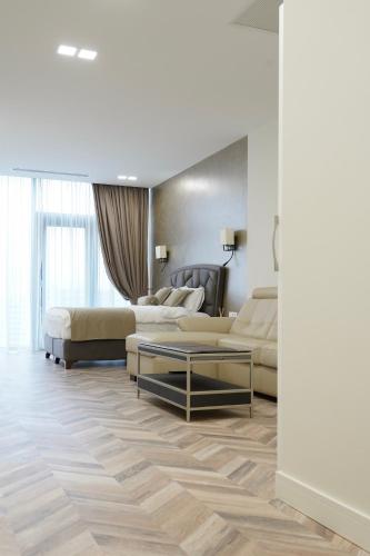 Postel nebo postele na pokoji v ubytování Apartment Tbilisi in King David