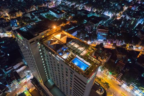 Nespecifikovaný výhled na destinaci Ho Či Minovo Město nebo výhled na město při pohledu z hotelu