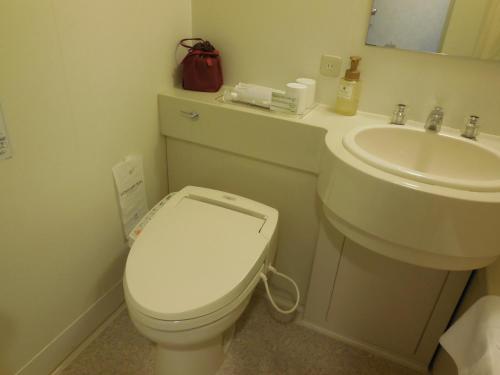 a bathroom with a white toilet and a sink at Sunshine City Prince Hotel Ikebukuro Tokyo in Tokyo