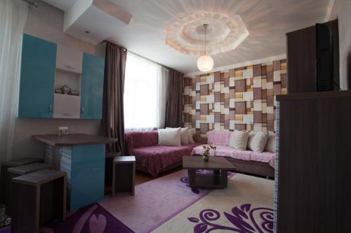 Posezení v ubytování Apartments on Mustafa Ozturk