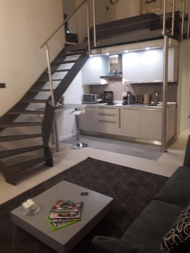 Kuchyň nebo kuchyňský kout v ubytování Luxory Loft