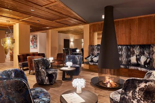 Χώρος καθιστικού στο Hotel Christiania