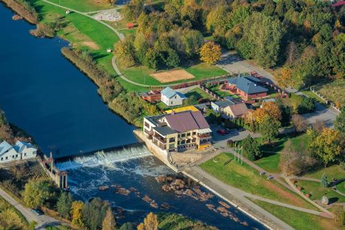 A bird's-eye view of Viešbutis Banga