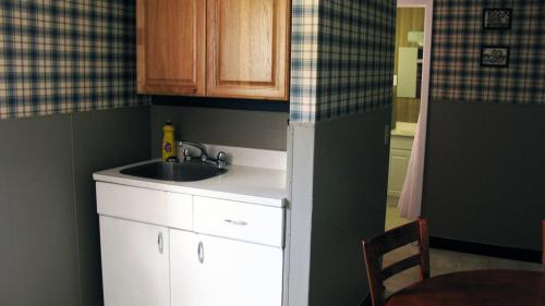 Dapur atau dapur kecil di Mountain View Motel & Cottages