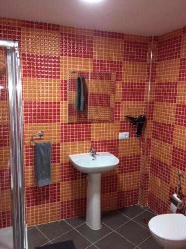 Salle de bains dans l'établissement Apartamentos cerca del Aeropuerto
