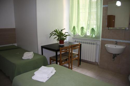 Koupelna v ubytování Hotel Adelchi