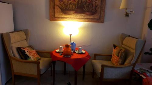 Χώρος καθιστικού στο Hotel garni Am Hochwald