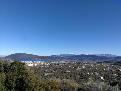 a view of the city from the hills at Monika Lefkada in Tsoukaladhes