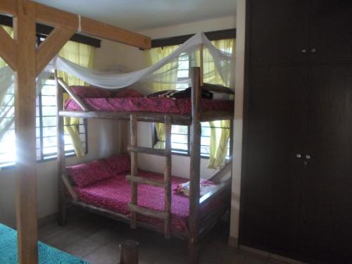 Palanda nebo palandy na pokoji v ubytování Climbers Home