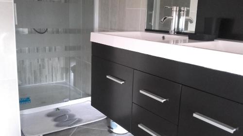 Koupelna v ubytování GITE LA CLE DES CHAMPS