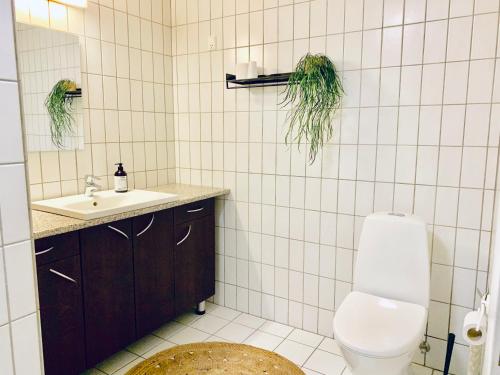Et badeværelse på Hotel Gammel Havn