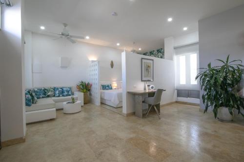 Posezení v ubytování El Cactus Luxury Apartments in Historic Center