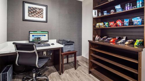 an office with a desk with a computer on it at Best Western Rock Hill in Rock Hill