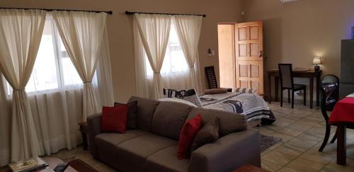 Ένα ή περισσότερα κρεβάτια σε δωμάτιο στο Cottage Lenise