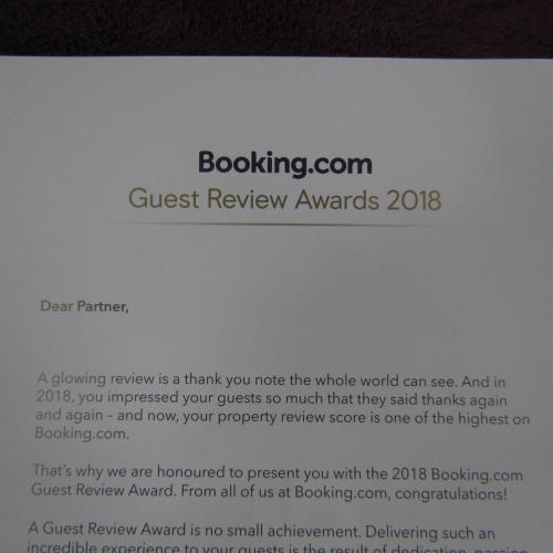 a screenshot of a guest review awards webpage at Knockninny Barn at Upper Lough Erne, County Fermanagh in Enniskillen