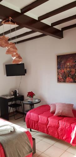 TV a/nebo společenská místnost v ubytování B&B Pierilu'
