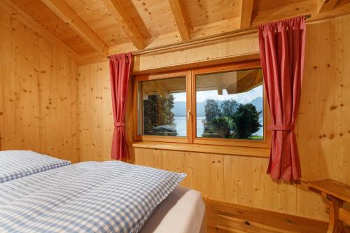 Postel nebo postele na pokoji v ubytování Chalet SEE-Idyll
