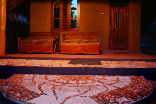 Zona de estar de Hasthi Safari Cottage