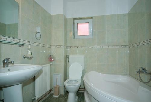 Koupelna v ubytování Pension Piatra Craiului