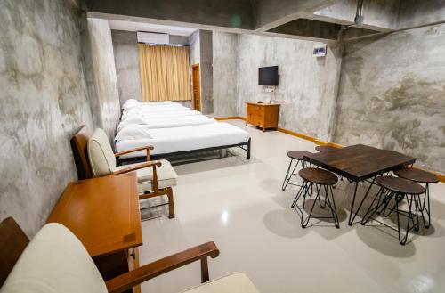 Кровать или кровати в номере D Huahin Vintage & Loft