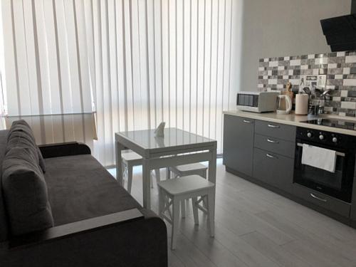 Kuchyň nebo kuchyňský kout v ubytování Apartmant in Smart Plaza
