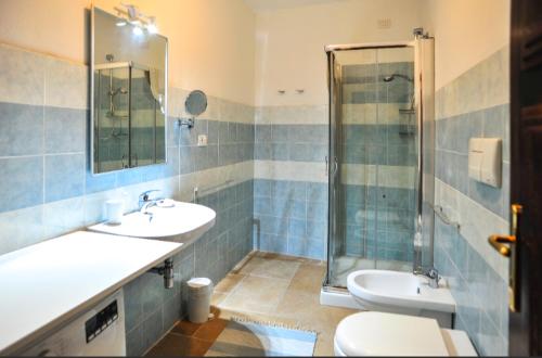 Koupelna v ubytování La Peonia