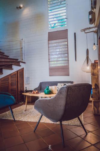 Ruang duduk di Villa d’ô