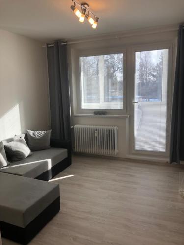 Χώρος καθιστικού στο Mountain View Apartment