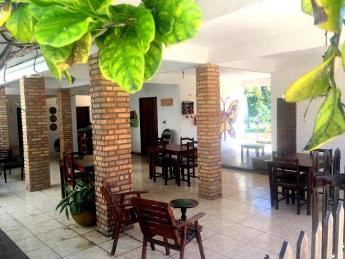 Restaurace v ubytování Pousada Brilho da Lua